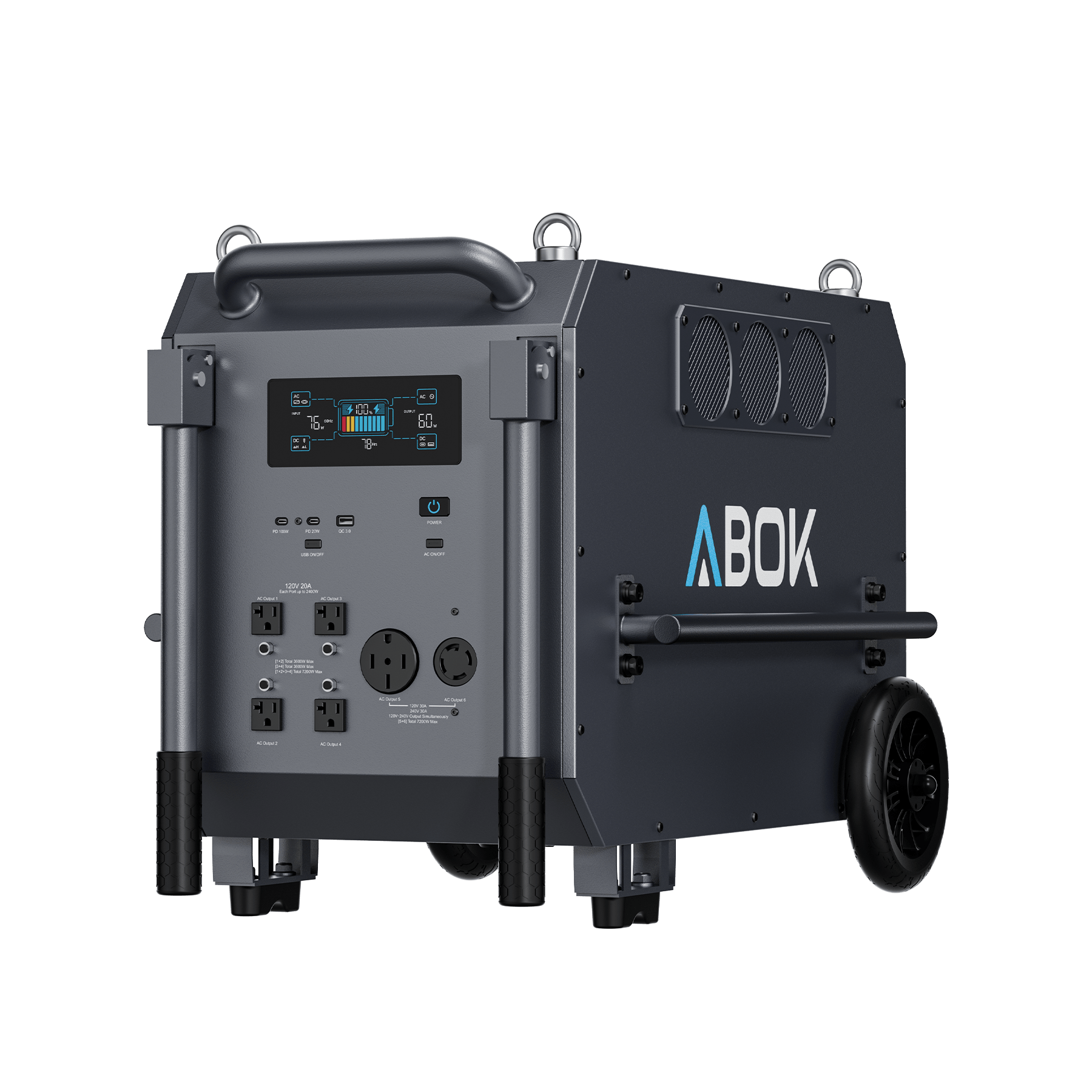 ABOK Ark7200 Power Station(9792Wh) - ABOK