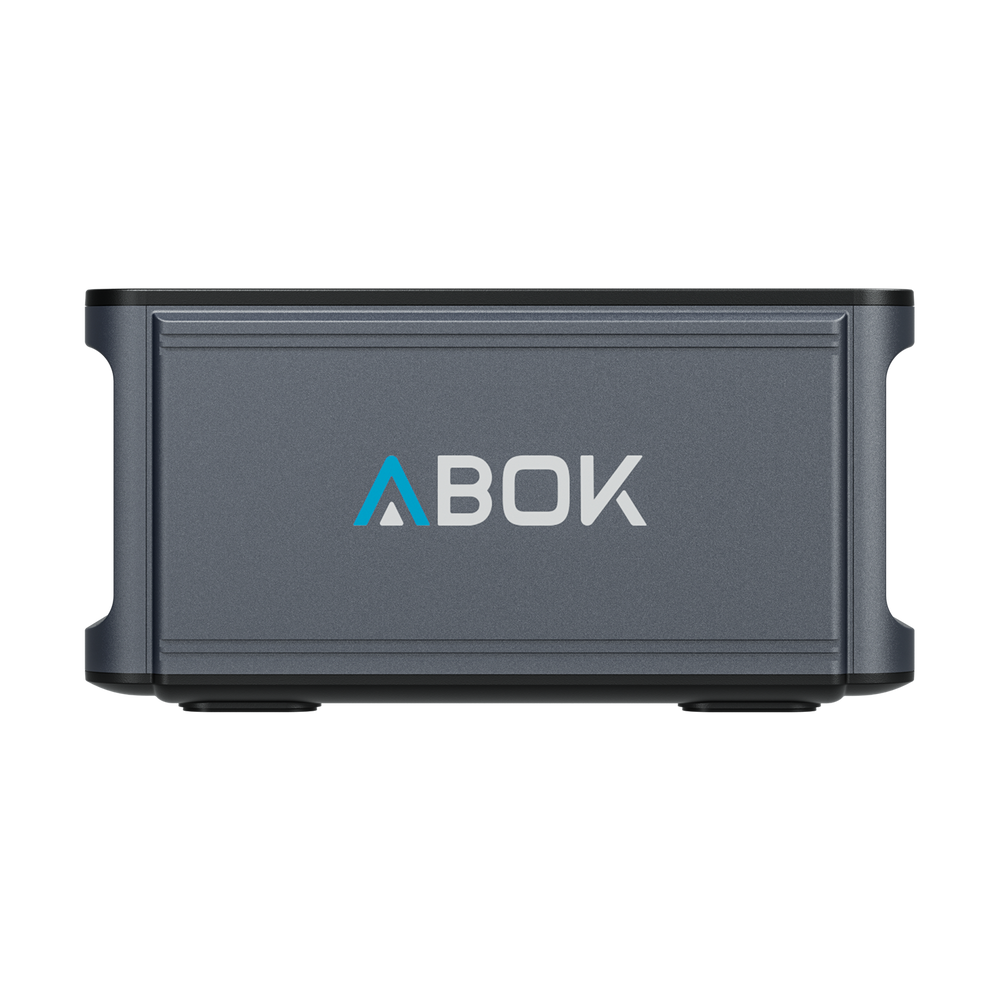 ABOK Ark2000E extra battery in a side product view with ABOK branding.