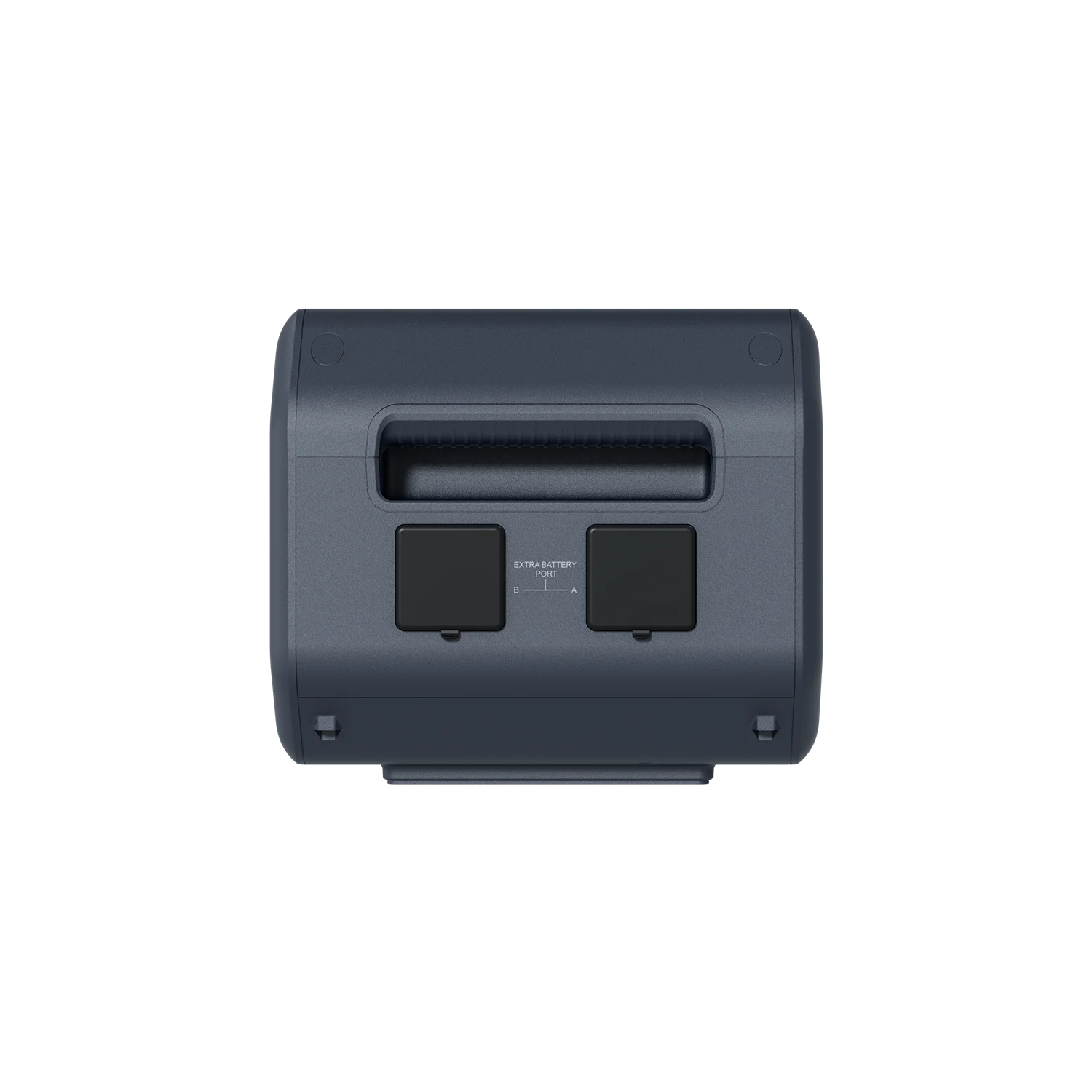 ABOK Ark2500 port-side view of the extra battery showing two covered battery connection ports