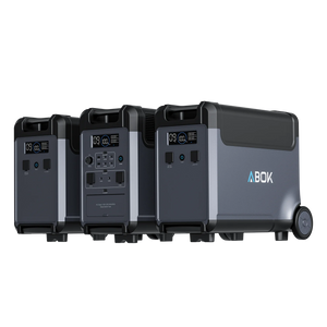 ABOK Ark3600 portable power station with two matching extra batteries