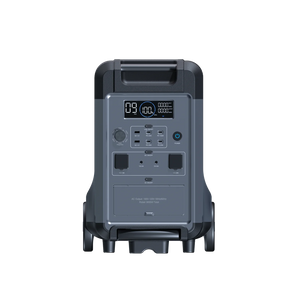 ABOK Ark3600 front view of the portable power station showing the LCD display, controls and output ports