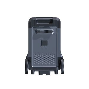 ABOK Ark3600 rear product view showing the expansion battery connection port and ventilation grille.