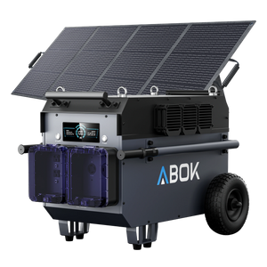 ABOK Ark7200 Plus power station with 200W solar panel
