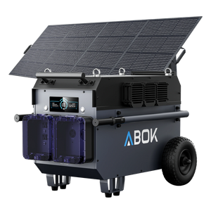 ABOK Ark7200 Plus power station with 400W solar panel