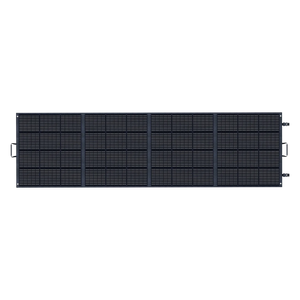 ABOK ASP400 foldable 400W solar panel shown fully unfolded in a straight front view.