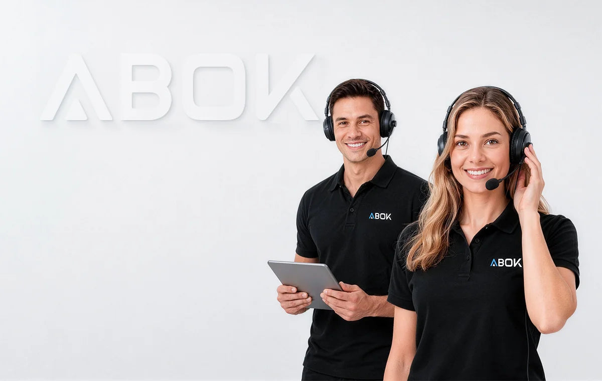 ABOK customer support team available for technical consultation.