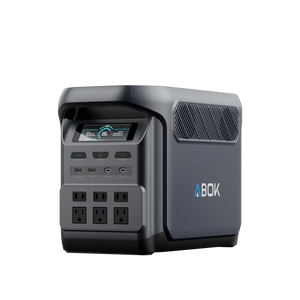 ABOK Elux 1 US-spec portable power station in an angled product view.